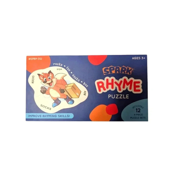 SPARK INNOVATIONS  Rhyming Puzzle Sets Matching Game, Learn to Rhyme Age 3+ - Picture 2 of 4
